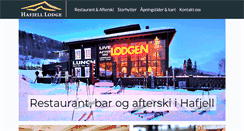 Desktop Screenshot of hafjelllodge.no