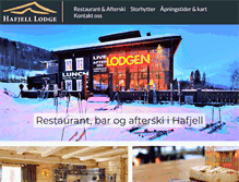 Tablet Screenshot of hafjelllodge.no
